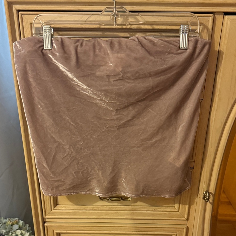 Anthropologie Crushed Velvet Tub Top